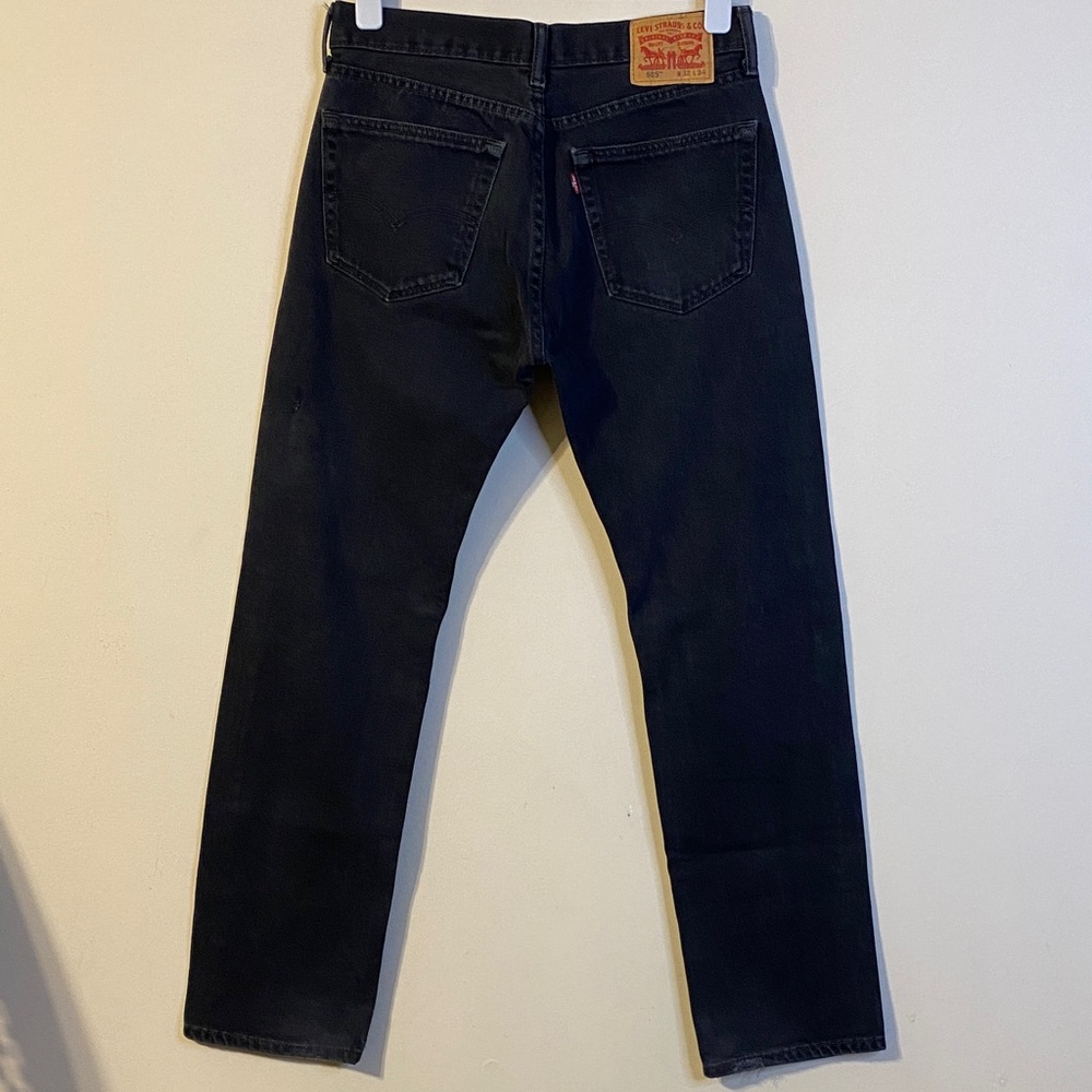 Levi's 505 Men's Black Straight Jeans Size 32